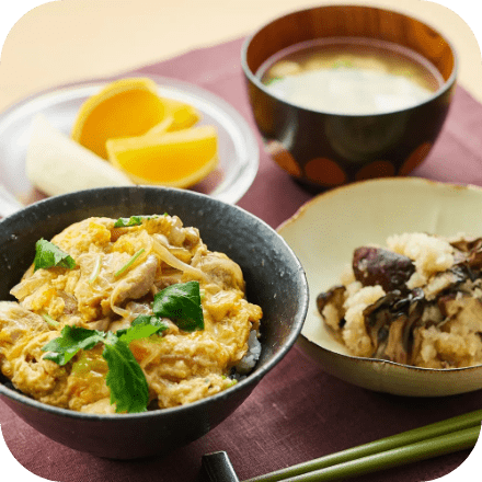 消化のよい親子丼ランチ