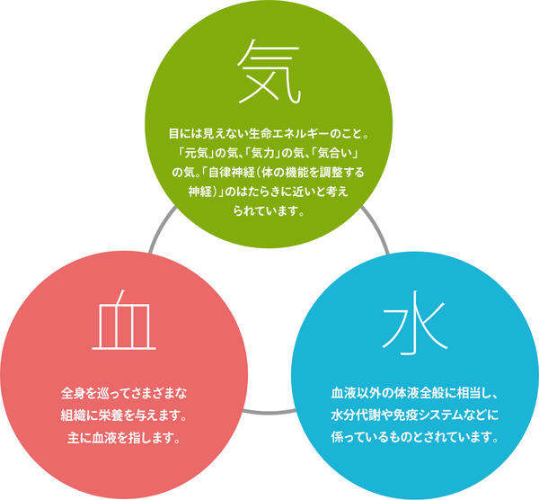 気(き)・血(けつ)・水(すい)
